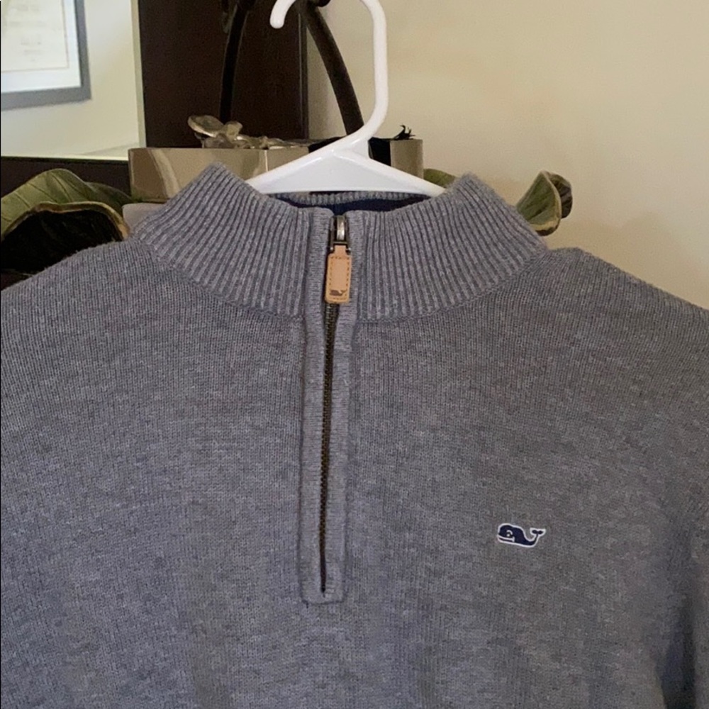 VINEYARD VINES 100% COTTON QUARTER ZIP - Picture 3 of 4